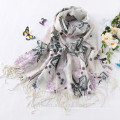 Hot New Soft Lã Cashmere Pashmina Shawl Shawl Bordado / Lenços Scarf Wrap